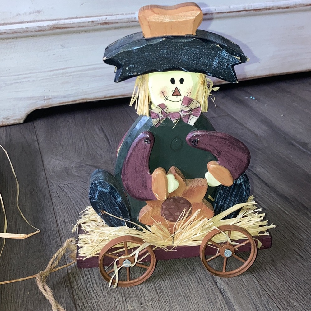 Wooden Fall Scarecrow Country Farmhouse Home Decor